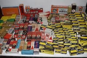 Ge 6gt5 Huge Vintage Vacuum Electron Tube Lot Of 140 - Rca Raytheon Zenith Qeg59