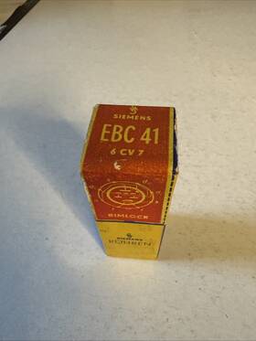S M Siemens Matsushita Ebc41 Lectron Vacuum Tube Valve Nos Made In Germany Tu1