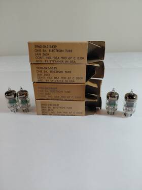 Sylvania 5960-045-8639 Jan 5654 6ak5 Electron Tube Vacuum Lot Of 4 Usa Nos