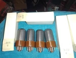 (4) Raytheon 6SA7WGT Brown Base Smoke Glass Tubes F/ Ham Radio Used. Price: $23.99.
